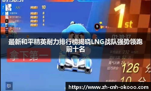 最新和平精英耐力排行榜揭晓LNG战队强势领跑前十名